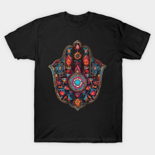 Colorful Hamsa Art T-Shirt